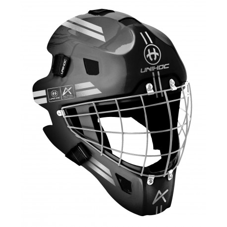 UNIHOC Goalie Mask Unihoc Alpha 44 Black/Silver