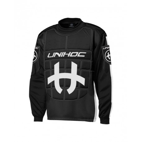 UNIHOC Goalie sweater Shield black/white SR
