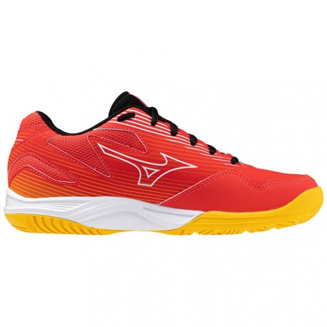 MIZUNO Cyclone Speed 4 Jr. Radiant Red/White/Carrot Curl
